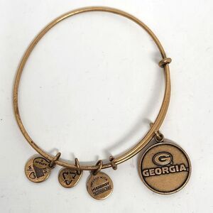 ALEX and ANI Georgia Gold Tone Bangle Bracelet